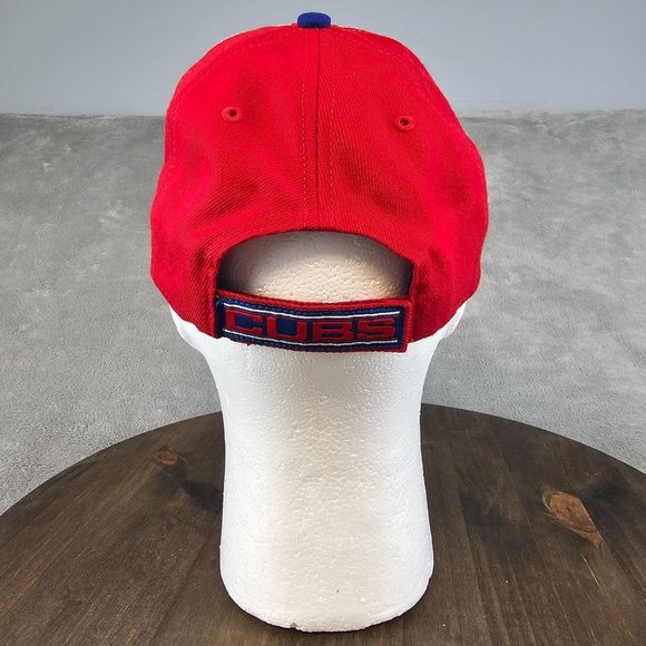 VTG Chicago Cubs‎ Baseball Cap OS Strap Back Wool Genuine MLB Twins Enterprise - Picture 5 of 9